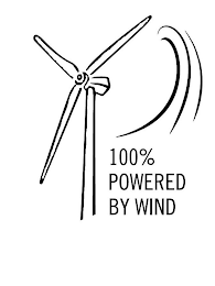 100% POWERED BY WIND