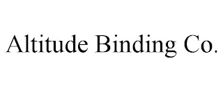 ALTITUDE BINDING CO.