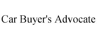 CAR BUYER'S ADVOCATE