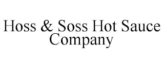 HOSS & SOSS HOT SAUCE COMPANY