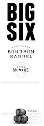 BIG SIX - WHISKEY - BOURBON BARREL AGED 3 MONTHS 750ML BOTTLED IN SMALL BATCH LIMITED QUANTITY