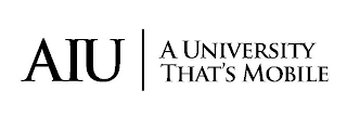 AIU A UNIVERSITY THAT'S MOBILE