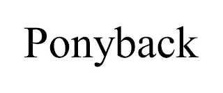 PONYBACK