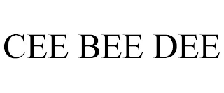 CEE BEE DEE