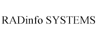 RADINFO SYSTEMS