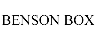 BENSON BOX