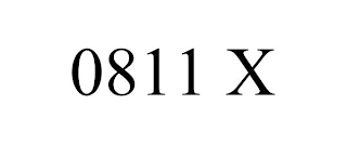 0811 X