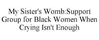 MY SISTER'S WOMB:SUPPORT GROUP FOR BLACK WOMEN WHEN CRYING ISN'T ENOUGH