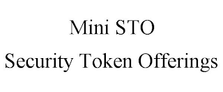 MINI STO SECURITY TOKEN OFFERINGS