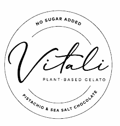 VITALI PLANT-BASED GELATO NO SUGAR ADDED PISTACHIO & SEA SALT CHOCOLATE