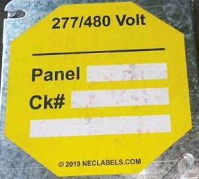 277/480 VOLT PANEL CK#