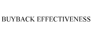 BUYBACK EFFECTIVENESS