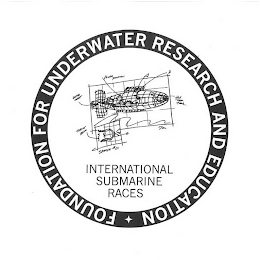 FOUNDATION FOR UNDERWATER RESEARCH AND EDUCATION INTERNATIONAL SUBMARINE RACES SKETCH #01 2ND TRIM TANK POWER POSITION DUCTED THRUST THRUST BLOW