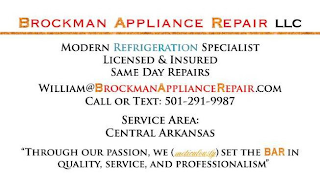 "METICULOUSLY", "BROCKMAN APPLIANCE REPAIR", "BAR"