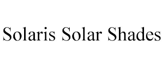 SOLARIS SOLAR SHADES