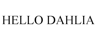 HELLO DAHLIA