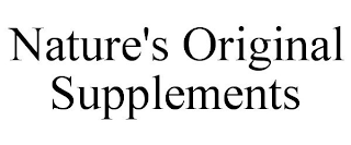 NATURE'S ORIGINAL SUPPLEMENTS