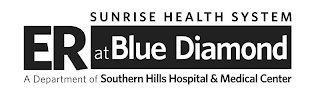 ER AT BLUE DIAMOND SUNRISE HEALTH SYSTEM A DEPARTMENT OF SOUTHERN HILLS HOSPITAL & MEDICAL CENTER