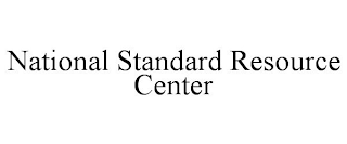 NATIONAL STANDARD RESOURCE CENTER