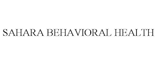 SAHARA BEHAVIORAL HEALTH