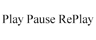 PLAY PAUSE REPLAY