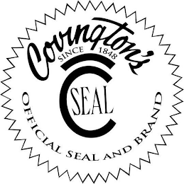 COVINGTON'S SINCE 1848 C SEAL OFFICIAL SEAL AND BRAND