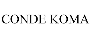 CONDE KOMA