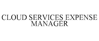 CLOUD SERVICES EXPENSE MANAGER