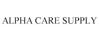 ALPHA CARE SUPPLY