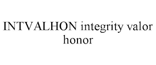 INTVALHON INTEGRITY VALOR HONOR