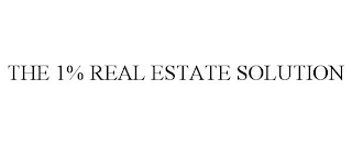 THE 1% REAL ESTATE SOLUTION