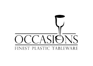 OCCASIONS FINEST PLASTIC TABLEWARE