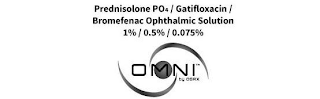 PREDNISOLONE PO4 / GATIFLOXACIN / BROMFENAC OPHTHALMIC SOLUTION 1% / 0.5% / 0.075% OMNI BY OSRX