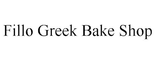 FILLO GREEK BAKE SHOP