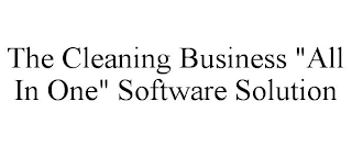 THE CLEANING BUSINESS "ALL IN ONE" SOFTWARE SOLUTION