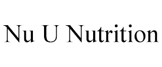 NU U NUTRITION