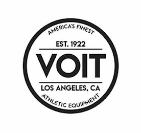 AMERICA'S FINEST EST. 1922 VOIT LOS ANGELES, CA ATHLETIC EQUIPMENT