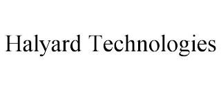 HALYARD TECHNOLOGIES