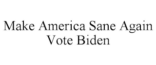 MAKE AMERICA SANE AGAIN VOTE BIDEN