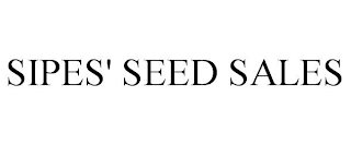 SIPES' SEED SALES