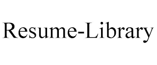 RESUME-LIBRARY