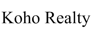 KOHO REALTY