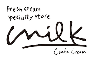 FRESH CREAM SPECIALTY STORE MILK CRAFT CREAM