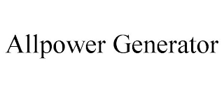 ALLPOWER GENERATOR