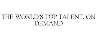 THE WORLD'S TOP TALENT, ON DEMAND