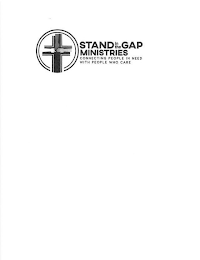 STAND IN THE GAP MINISTRIES