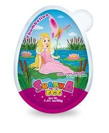 THUMBELINA CHOCOLATE SPREAD+TOY+GAME SKAZKA EGG NET WT. 1.41 OZ/40G