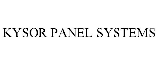 KYSOR PANEL SYSTEMS