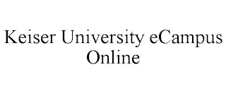 KEISER UNIVERSITY ECAMPUS ONLINE