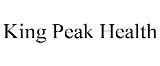 KING PEAK HEALTH